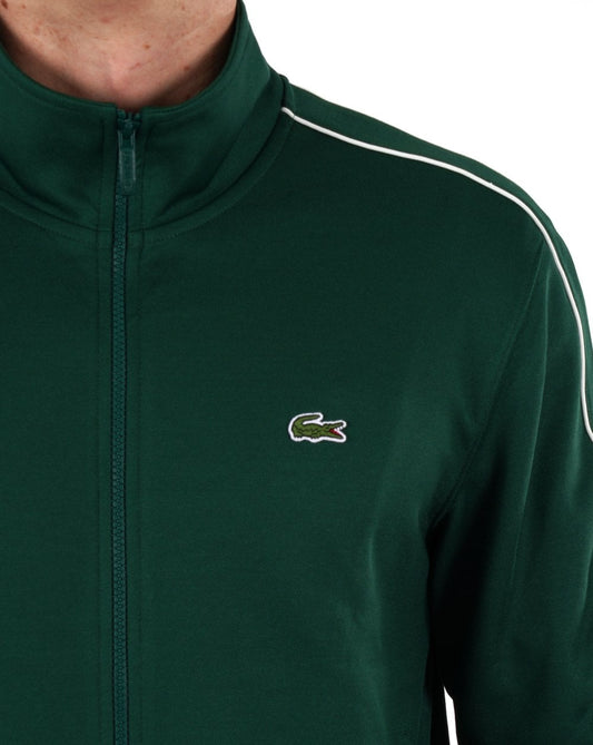 Lacoste Lacoste Paris – Grüne Piqué-Trainingsjacke