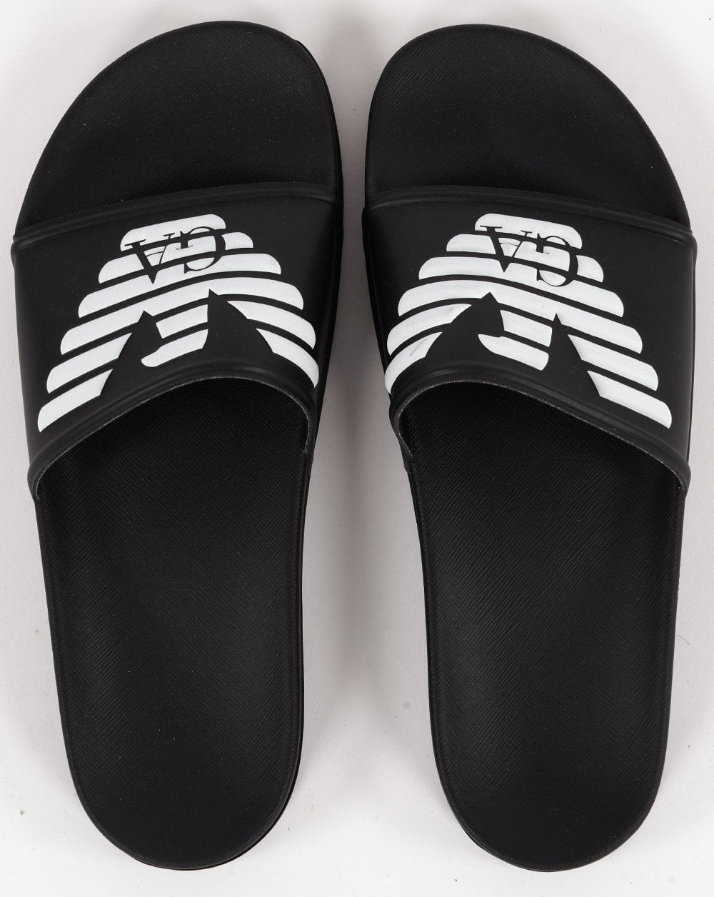 Emporio Armani Eagle Slider Black/White