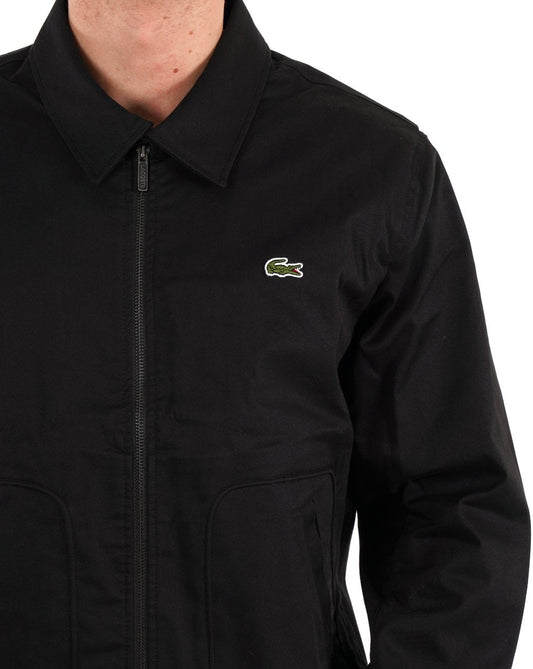 Lacoste Lacoste Baumwolljacke Schwarz