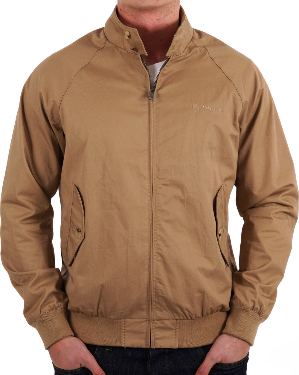 Ben Sherman Harrington Jacke Sand