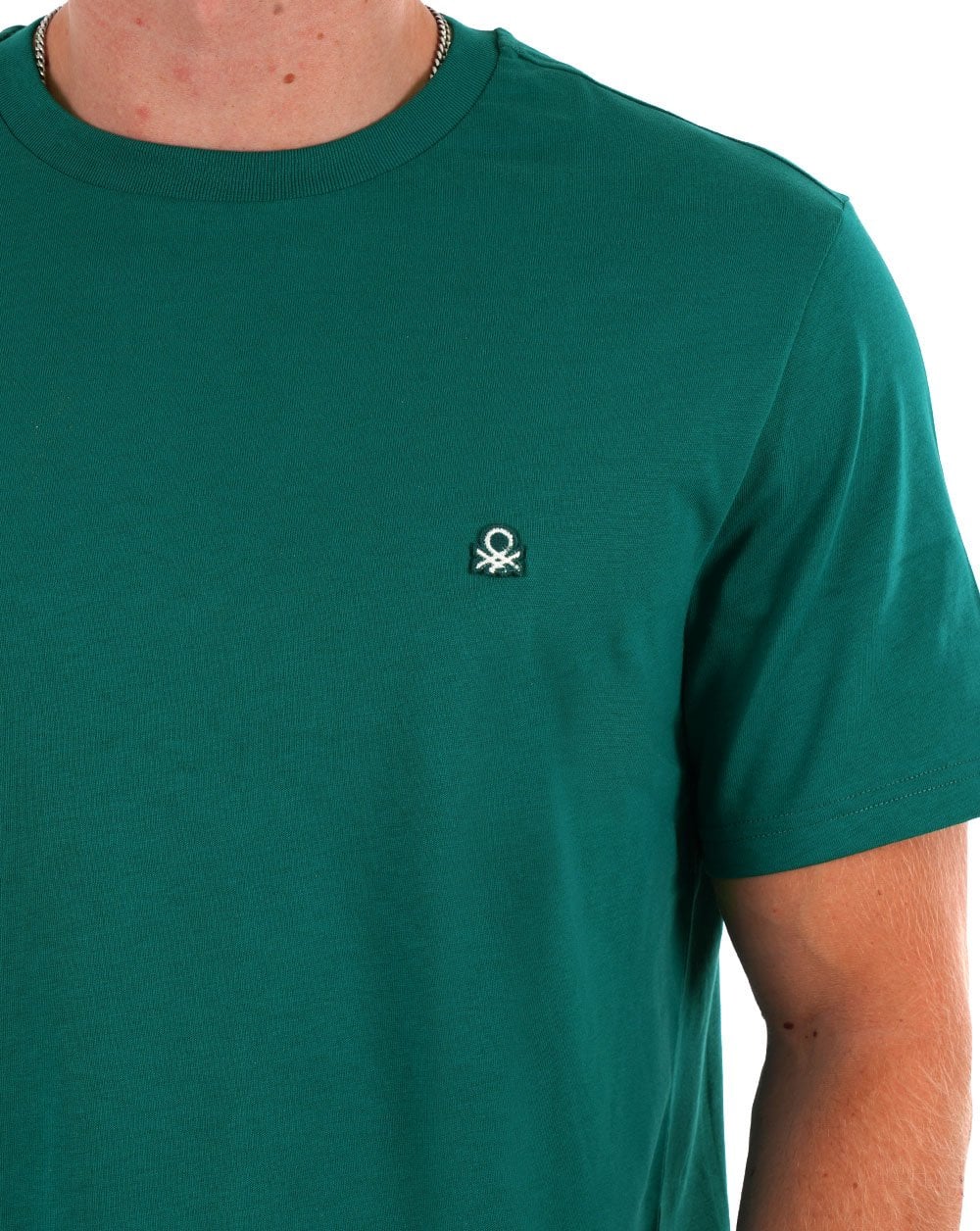 Benetton Small Logo T-shirt Dark Green