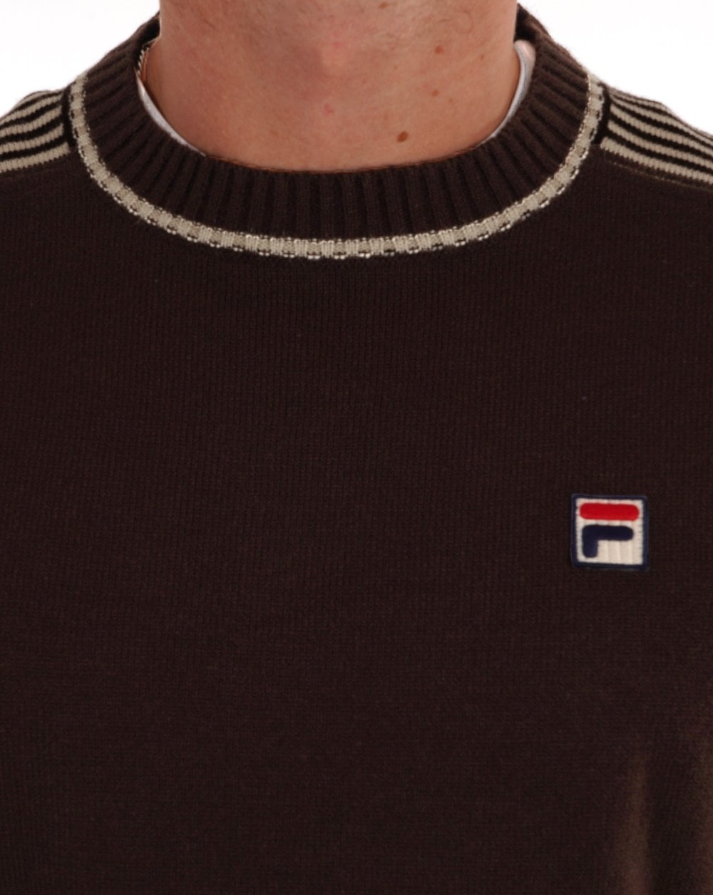 Fila Vintage Harnan Strickpullover Kaffeebohne