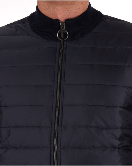 Barbour Barbour Baffle Jacke mit durchgehendem Reißverschluss in Marineblau