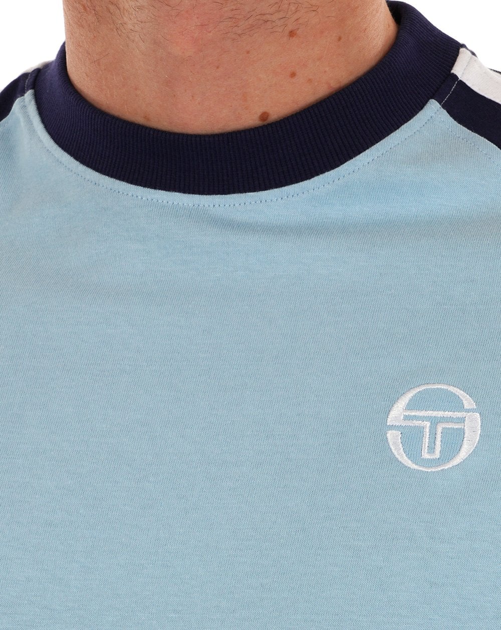 Sergio Tacchini Sky / Navy Retro T-Shirt