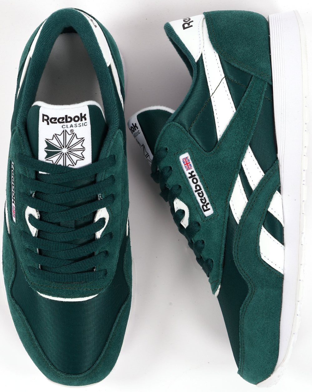 Reebok Classic Nylon Sneakers Grün/Weiß