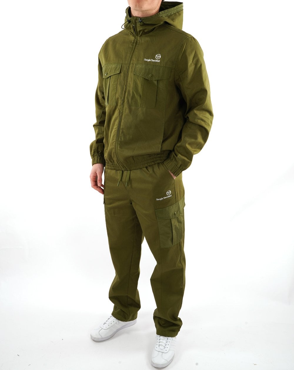 Sergio Tacchini Canvas Cargo Pants Khaki