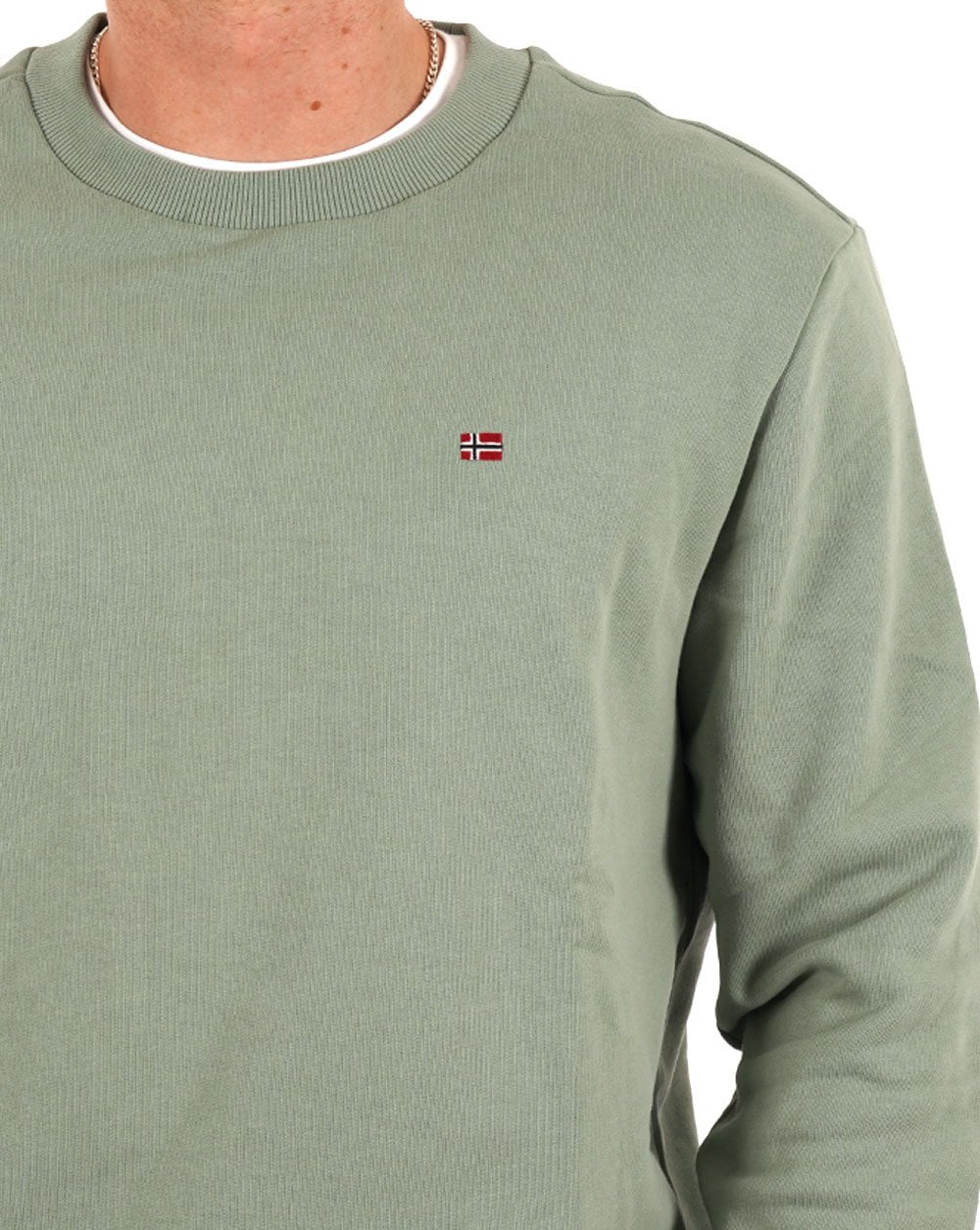 Napapijri Balis Summer Crew Sweatshirt Green Military