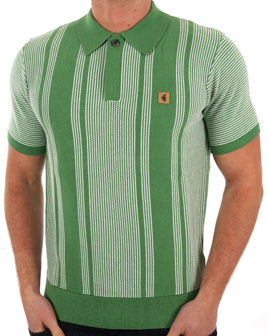 Gabicci Vintage Gabicci Vintage Dante Gestricktes Poloshirt Verde