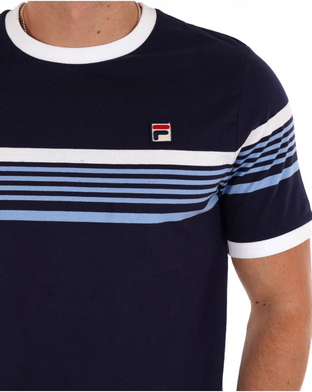 Fila Vintage James T Shirt Navy