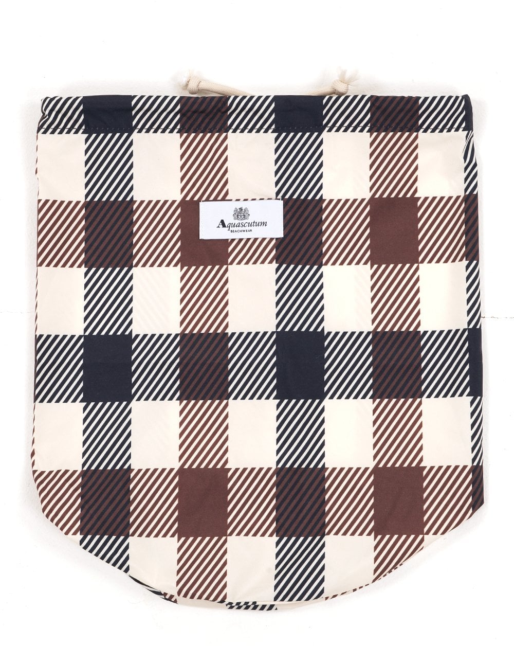 Aquascutum Macro Iconic Badeshorts, großes Karomuster