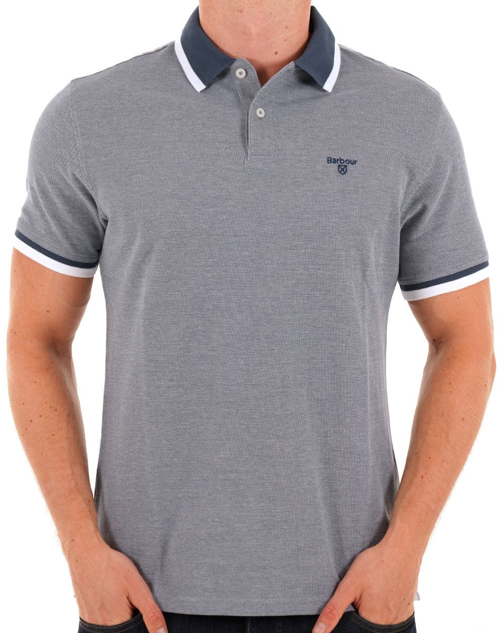 Barbour Barnard Polo Shirt Dark Denim