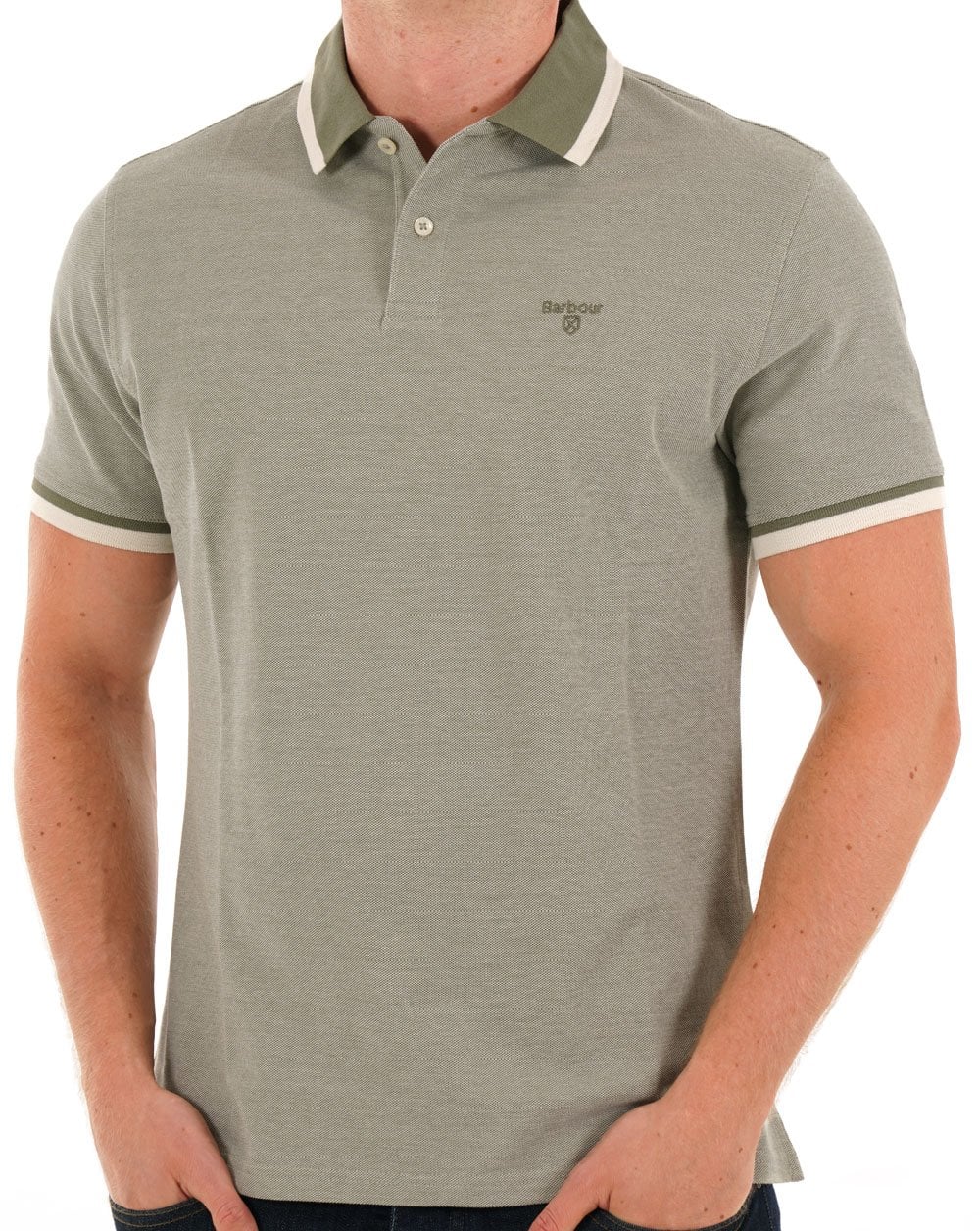 Barbour Barnard Polo Shirt Light Moss
