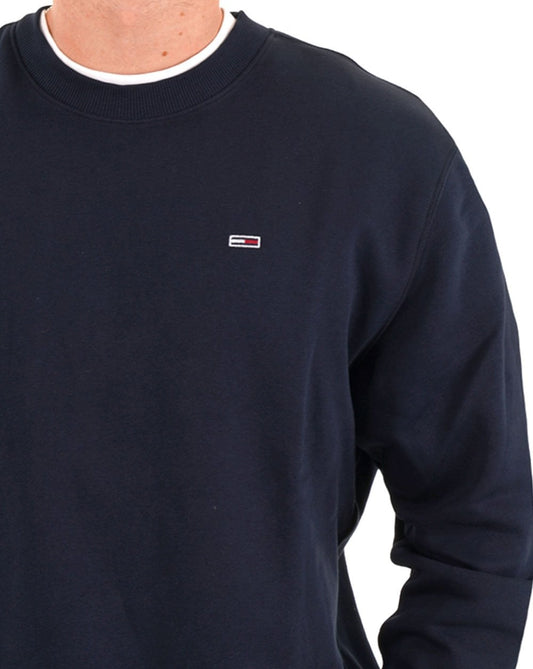 Tommy Jeans Tommy Jeans Flag Crew Sweatshirt, Marineblau