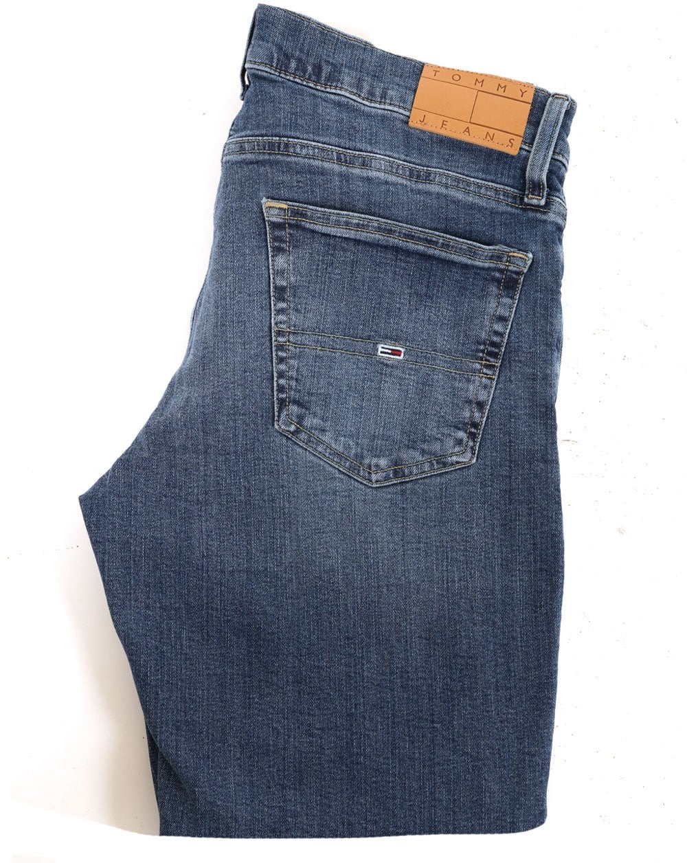 Tommy Jeans Ryan Slim Straight Jeans, Denim, Größe M