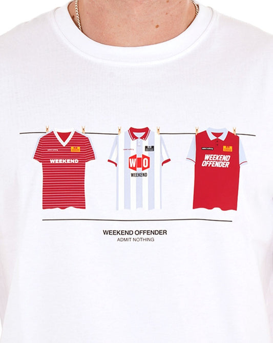 Weekend Offender Weekend Offender West Ham Kits T-Shirt Weiß