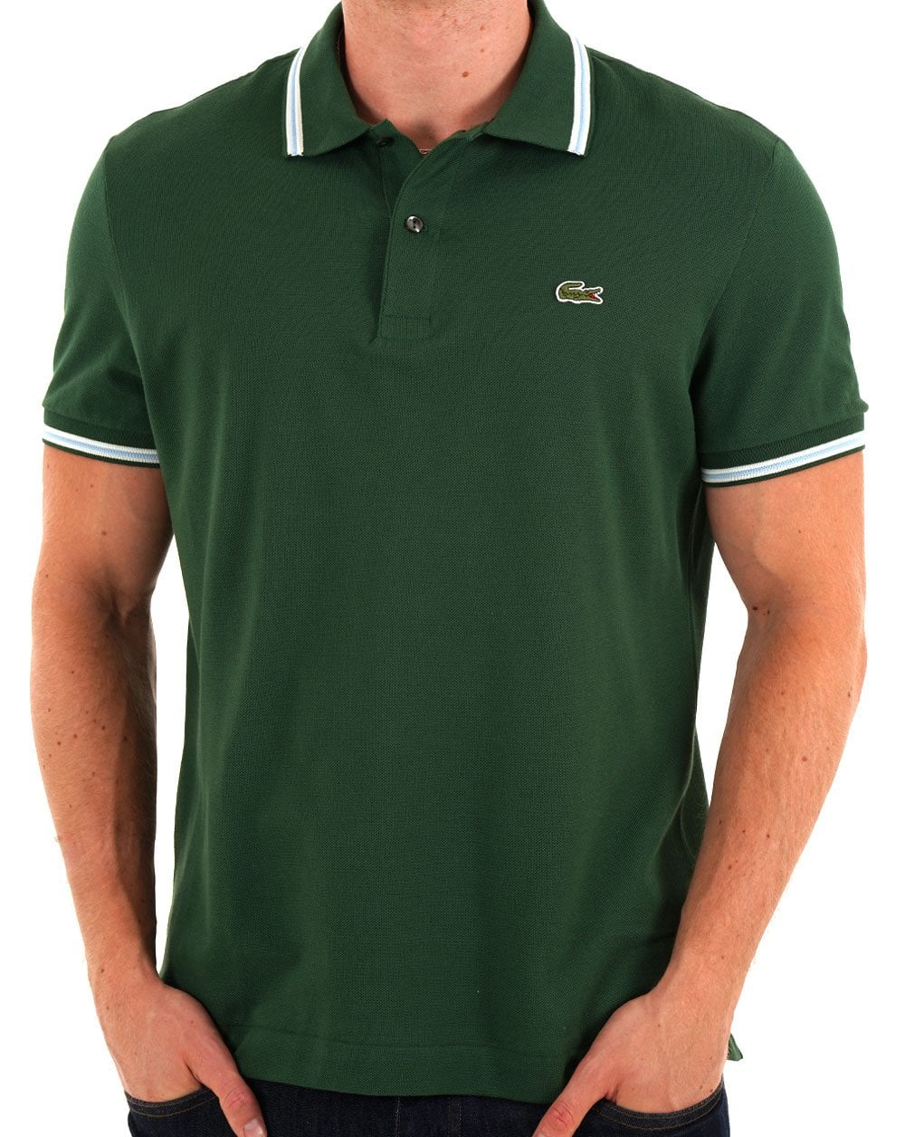 Lacoste Tipped Polo Shirt Green