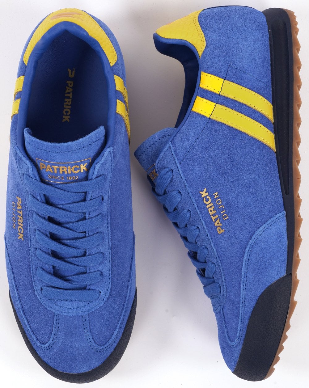 Patrick Dijon Trainers Royal Blue/Yellow
