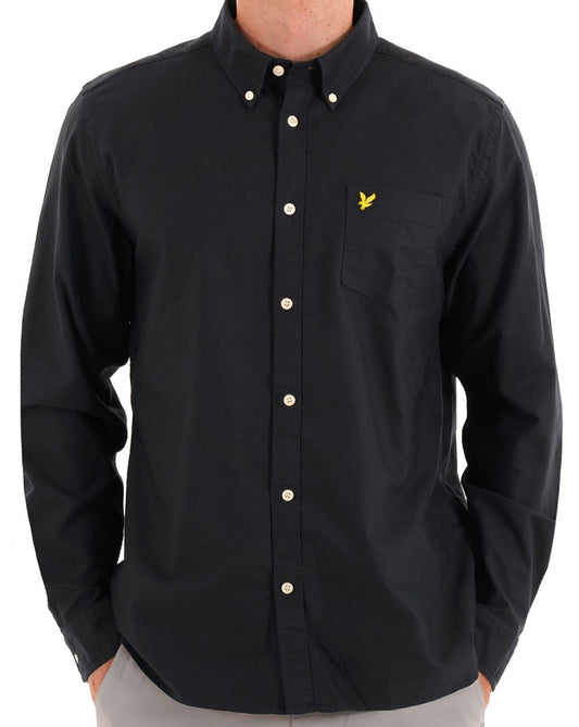 Lyle And Scott Lyle & Scott Plain Oxford Shirt Dunkelmarine