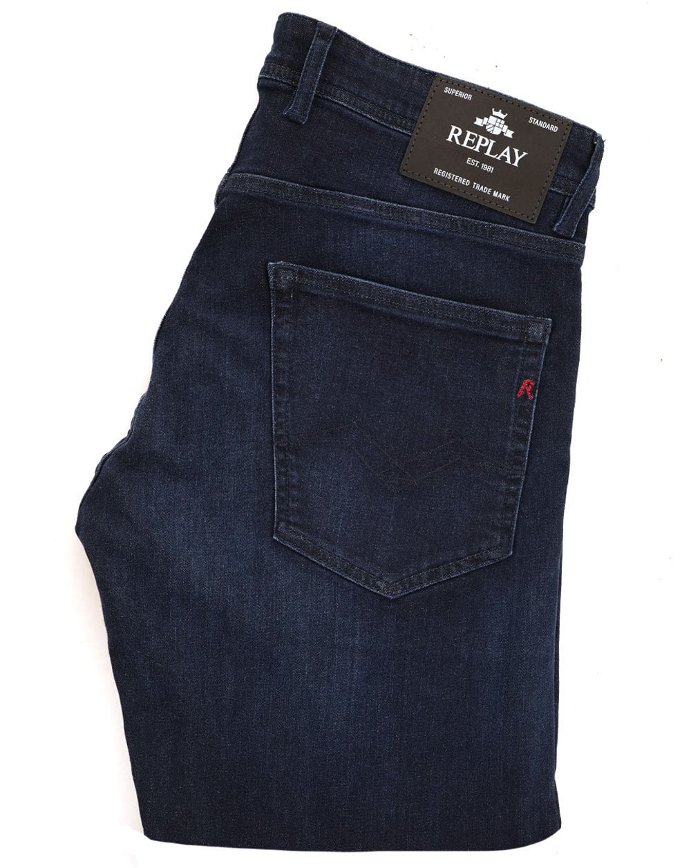 Replay Grover Straight Fit Jeans Dunkelblau