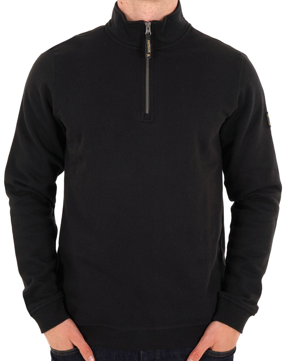 Patrick Harlem 1/4 Zip Sweatshirt Schwarz