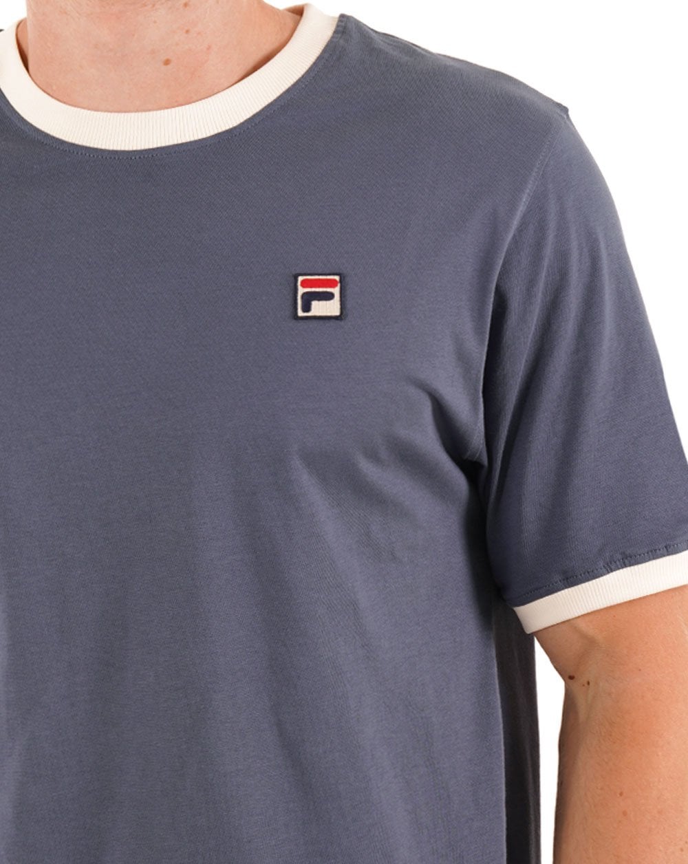 Fila Vintage Ringer T-Shirt Indigo Gardenia