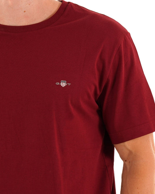 Gant Gant Printed Archive Shield T-Shirt, pralles Rot