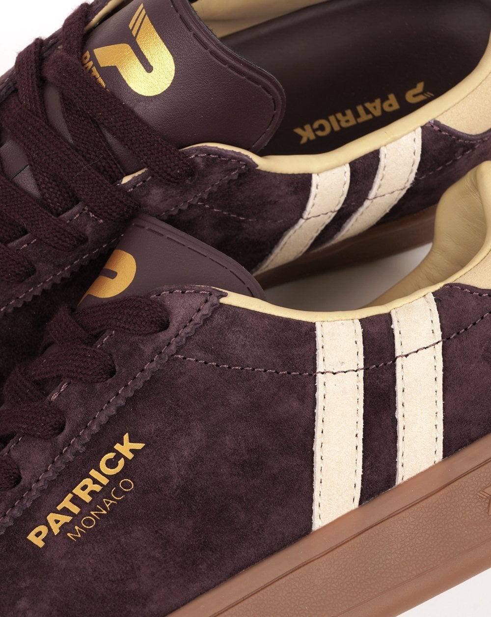 Patrick Monaco Sneaker Braun Kastanienbraun Creme