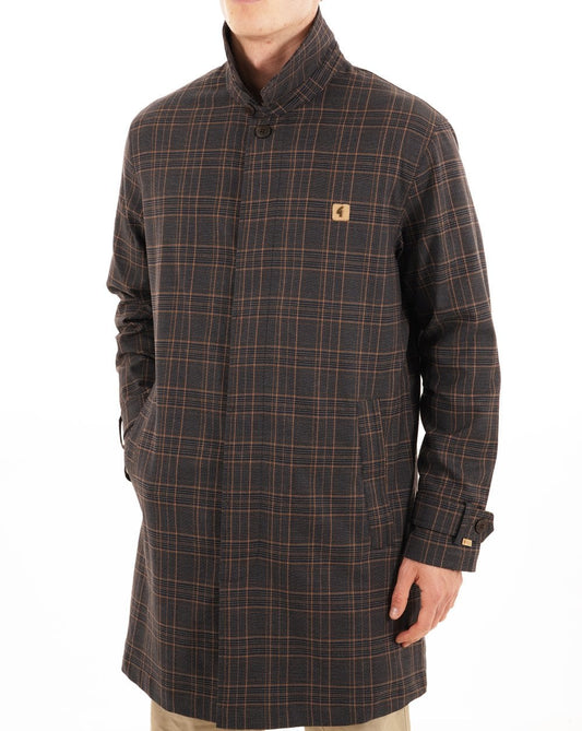 Gabicci Vintage Gabicci Vintage Houghton Check Mac Anthrazit