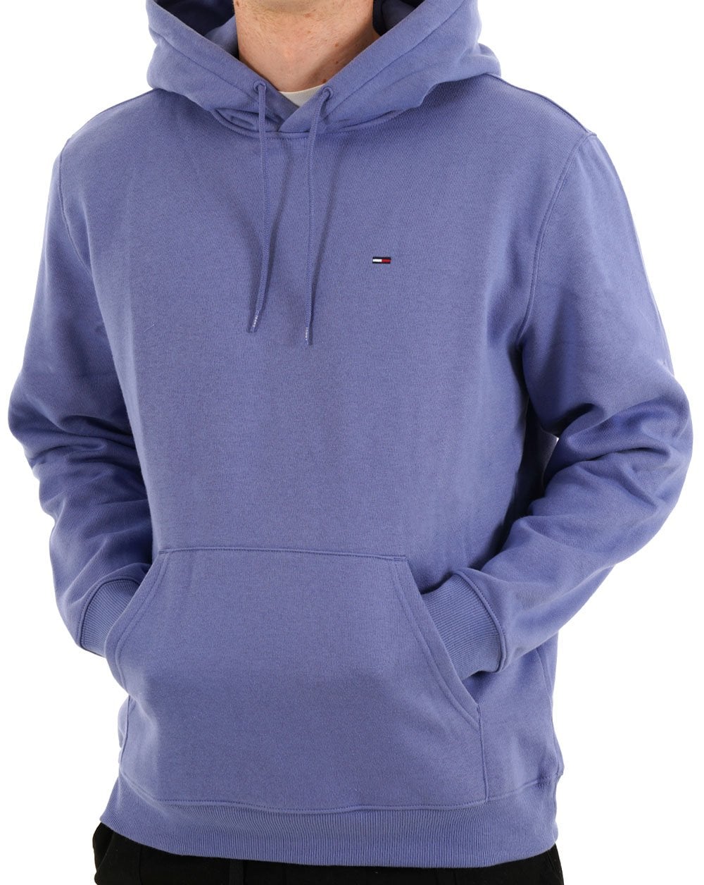 Tommy Jeans Hoodie mit Flaggenaufnäher, Softsapphire