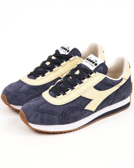 Diadora Diadora Equipe 75 Stone Washed Sneaker Blau Kaspisches Meer