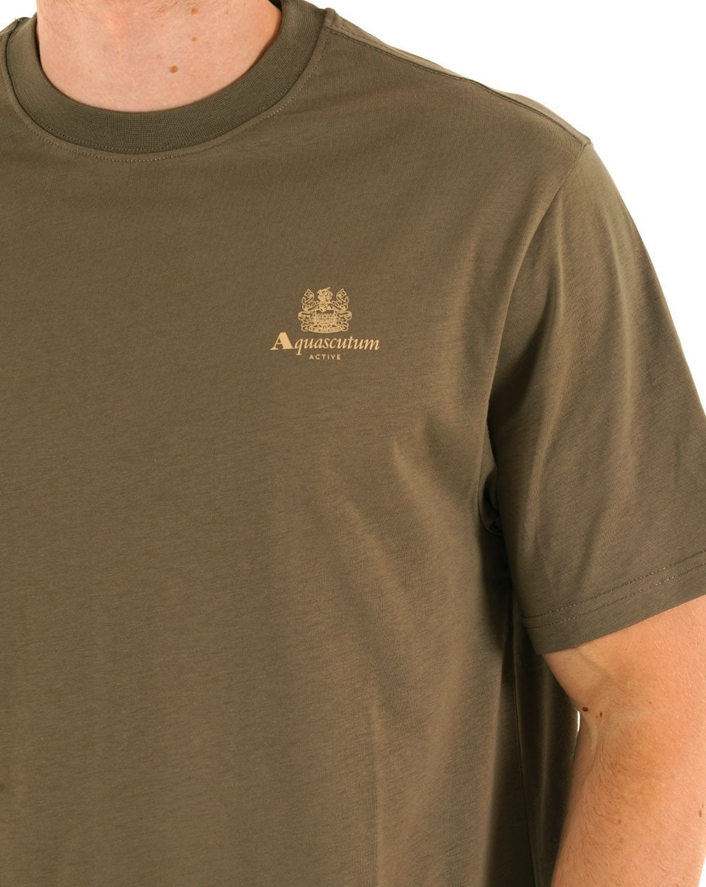 Aquascutum Small Logo T-shirt Army Green