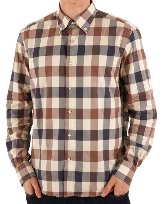 Aquascutum Aquascutum Iconic Macro Shirt Check
