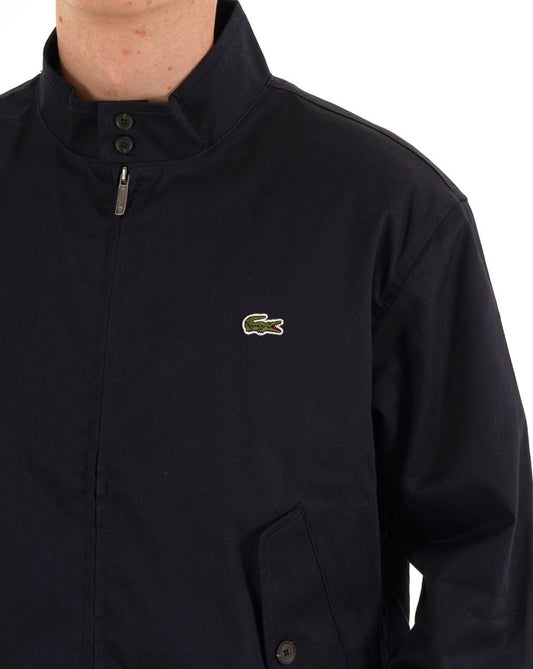 Lacoste Lacoste wasserabweisender Twill Harrington Marineblau