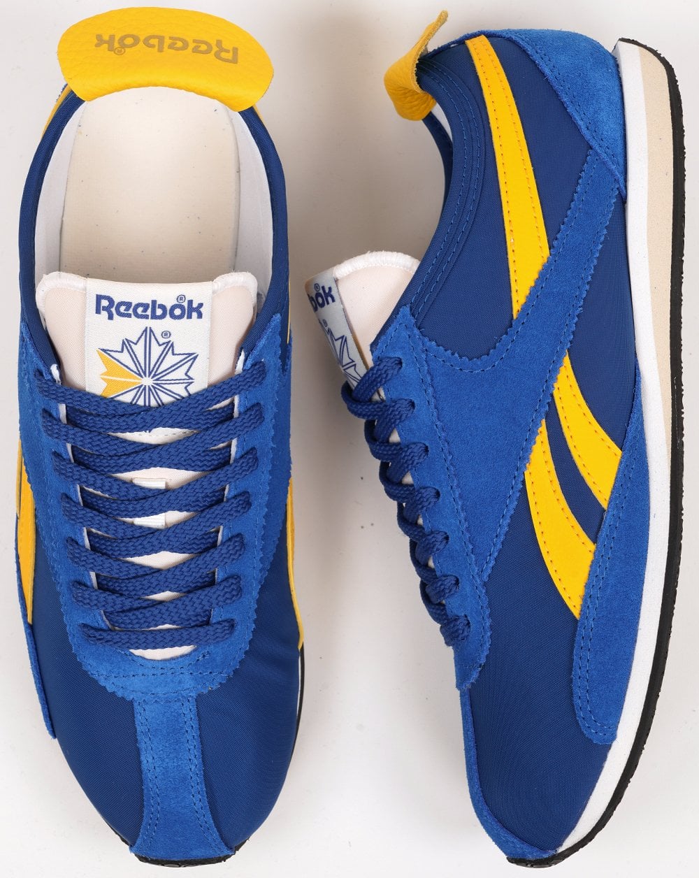 Reebok R400 Sneaker Vivid Blue - Gold Yellow