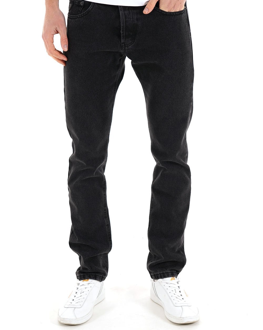 Lois Terrace Regular Taper Jeans Black Stone