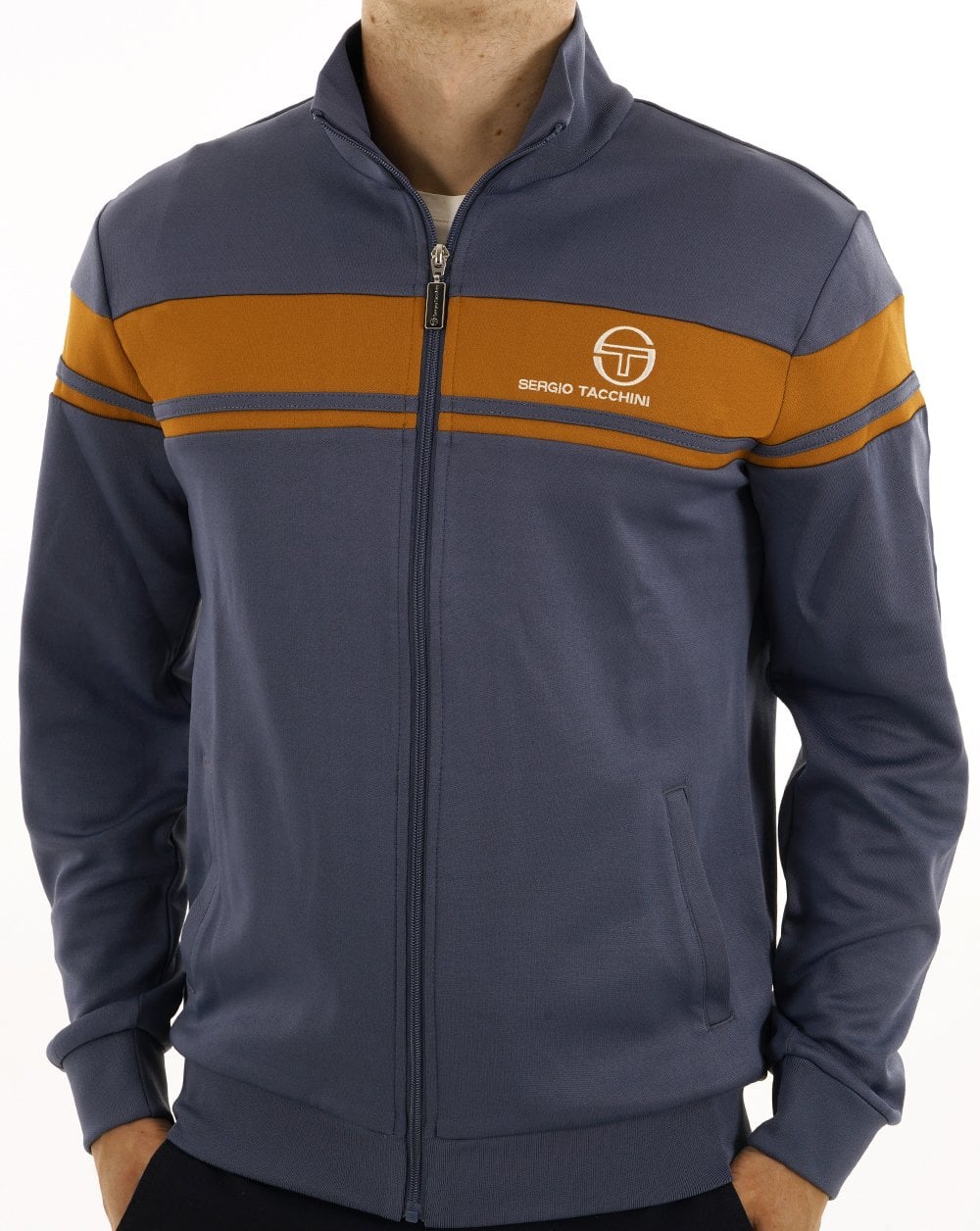 Sergio Tacchini Masters Track Top Vintage Indigo / Spice