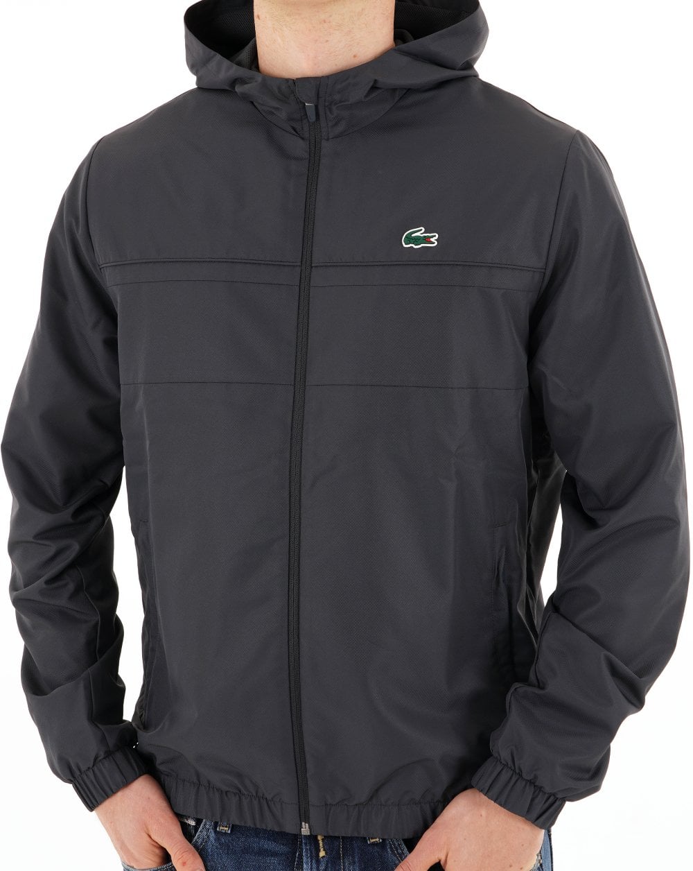 Lacoste Sport Kapuzenjacke Graphit