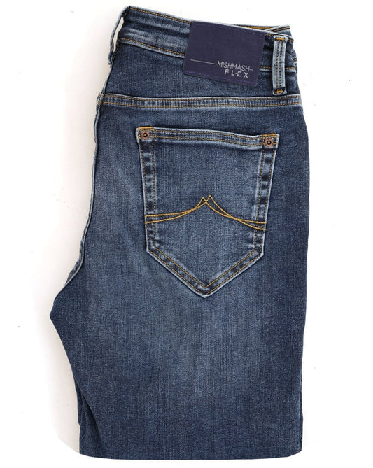 Mish Mash Mish Mash Flex Slim Jeans, mittlere Waschung