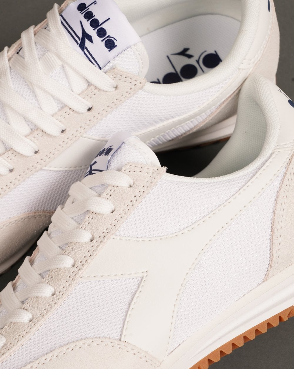 Diadora Cross Trainers White/White/Blue Nights