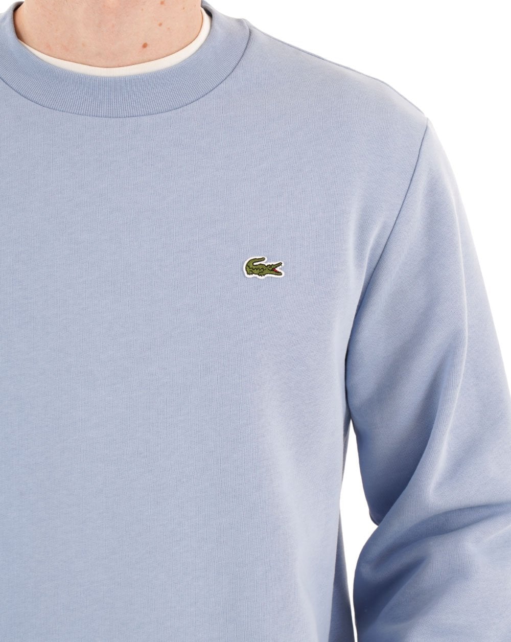 Lacoste Sweatshirt aus gebürsteter Baumwolle, Himmelblau