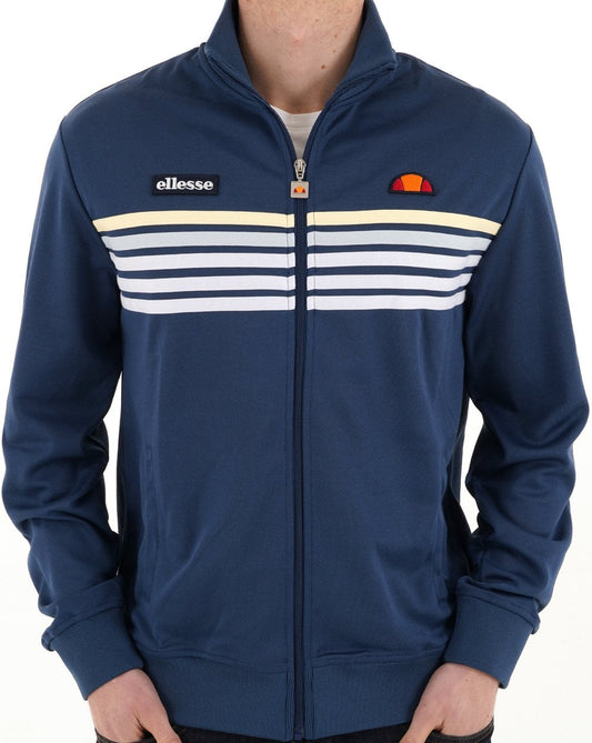 Ellesse Ellesse 5-Streifen-Trainingsjacke Dunkelblau/Weiß