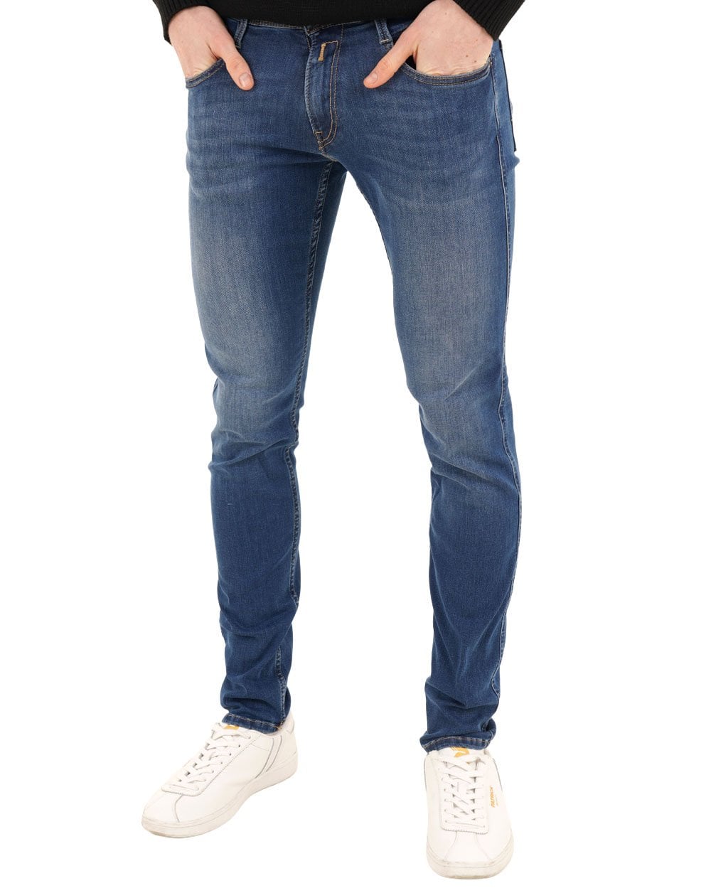 Replay Power Stretch Anbass Slim Fit Jeans Dunkelblau