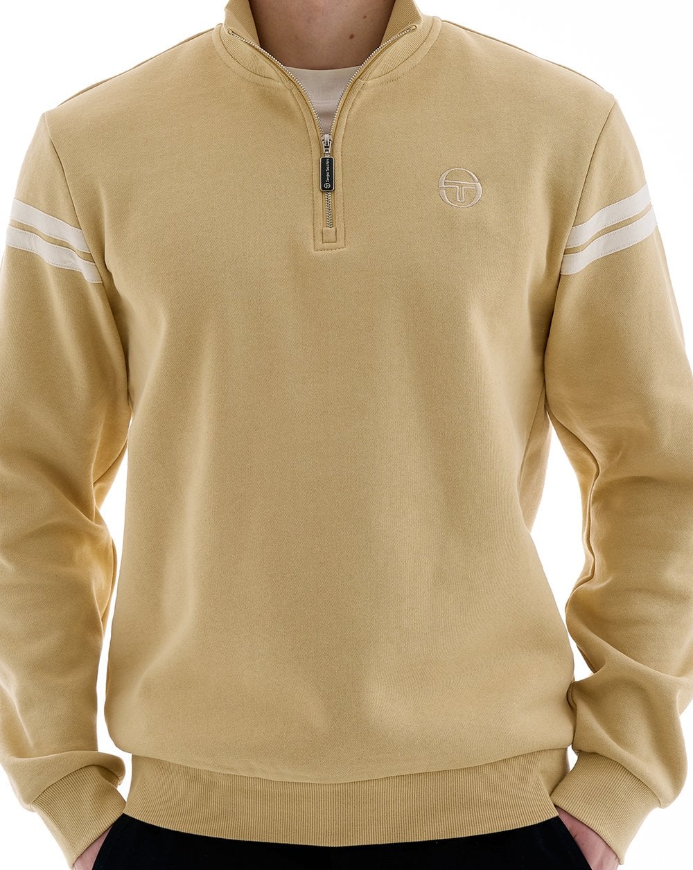 Sergio Tacchini Maurizio 1/4 Zip Sweat Sand