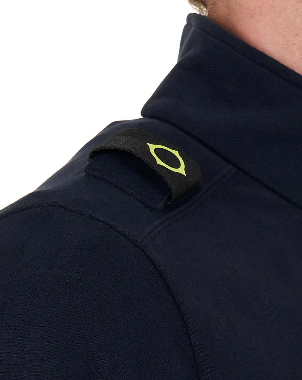 MA.STRUM Sweatshirt mit Viertelreißverschluss, Marineblau