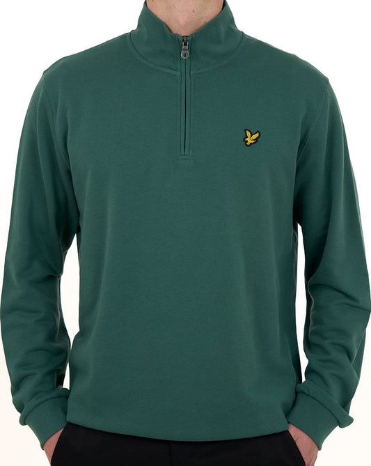 Lyle And Scott Lyle & Scott 1/4 Zip Sweatshirt Everglade