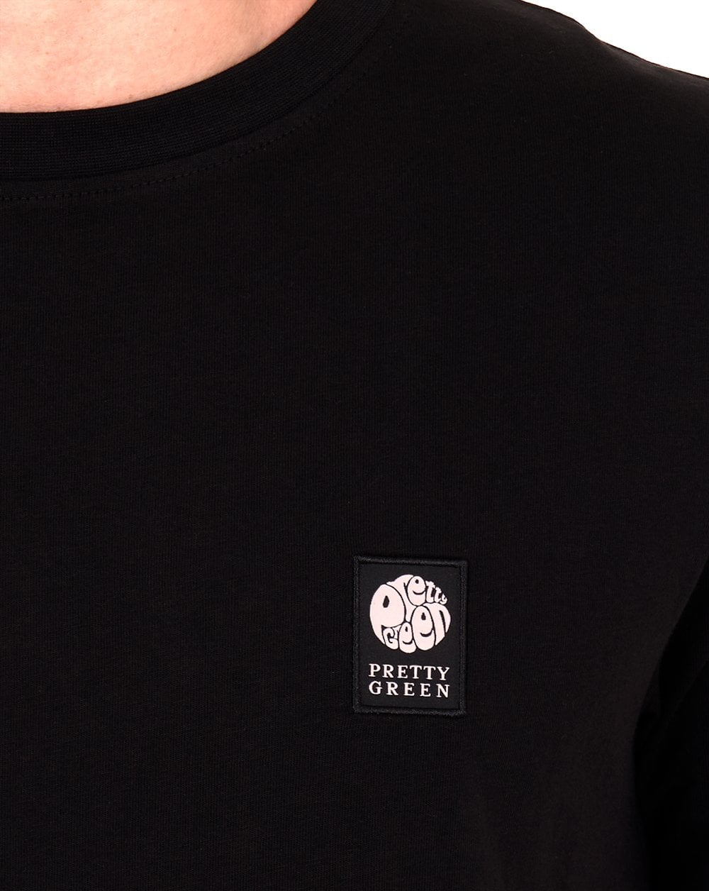 Pretty Green Sinclair T Shirt Black