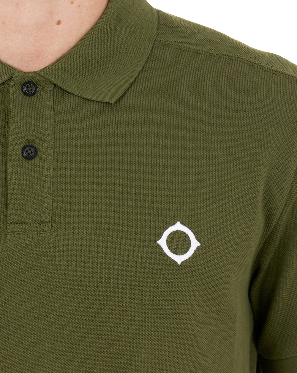 MA.STRUM Pique Polo Bronzegrün