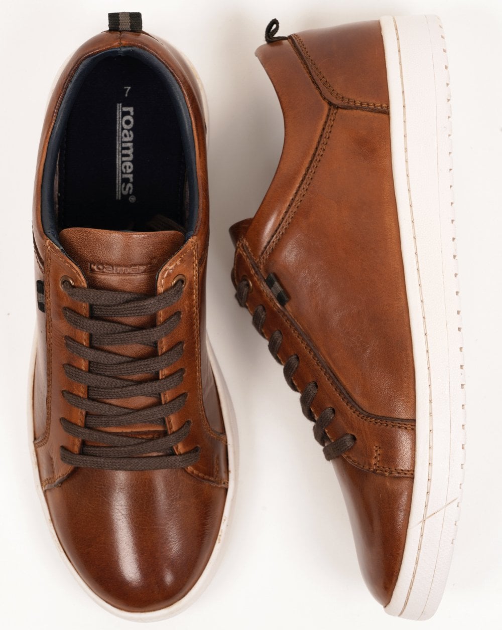 Roamers 7-Loch-Sneaker, hellbraun