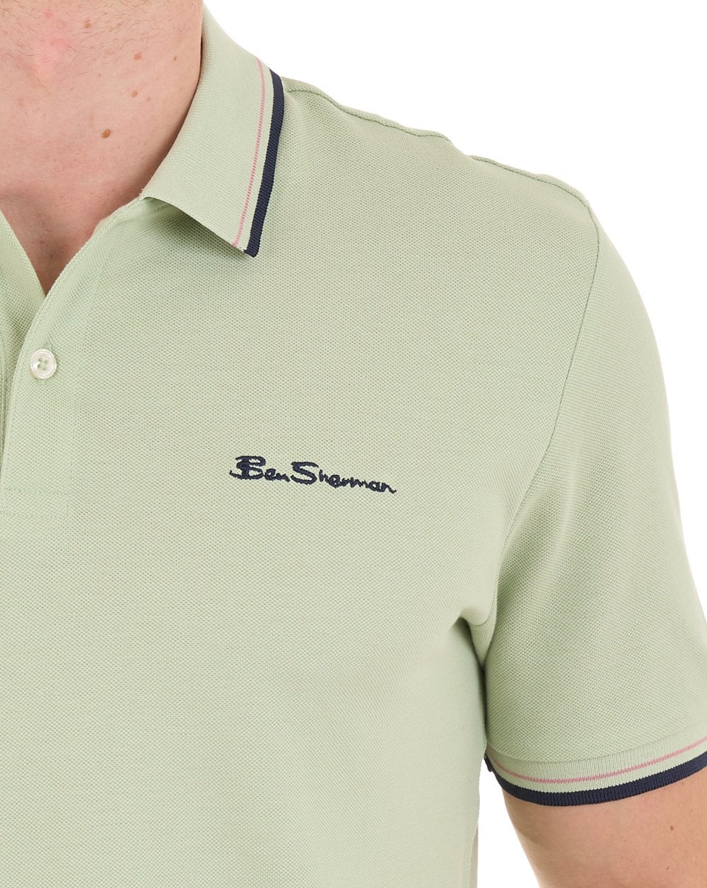 Ben Sherman Signature Piqué Polo Pistazie