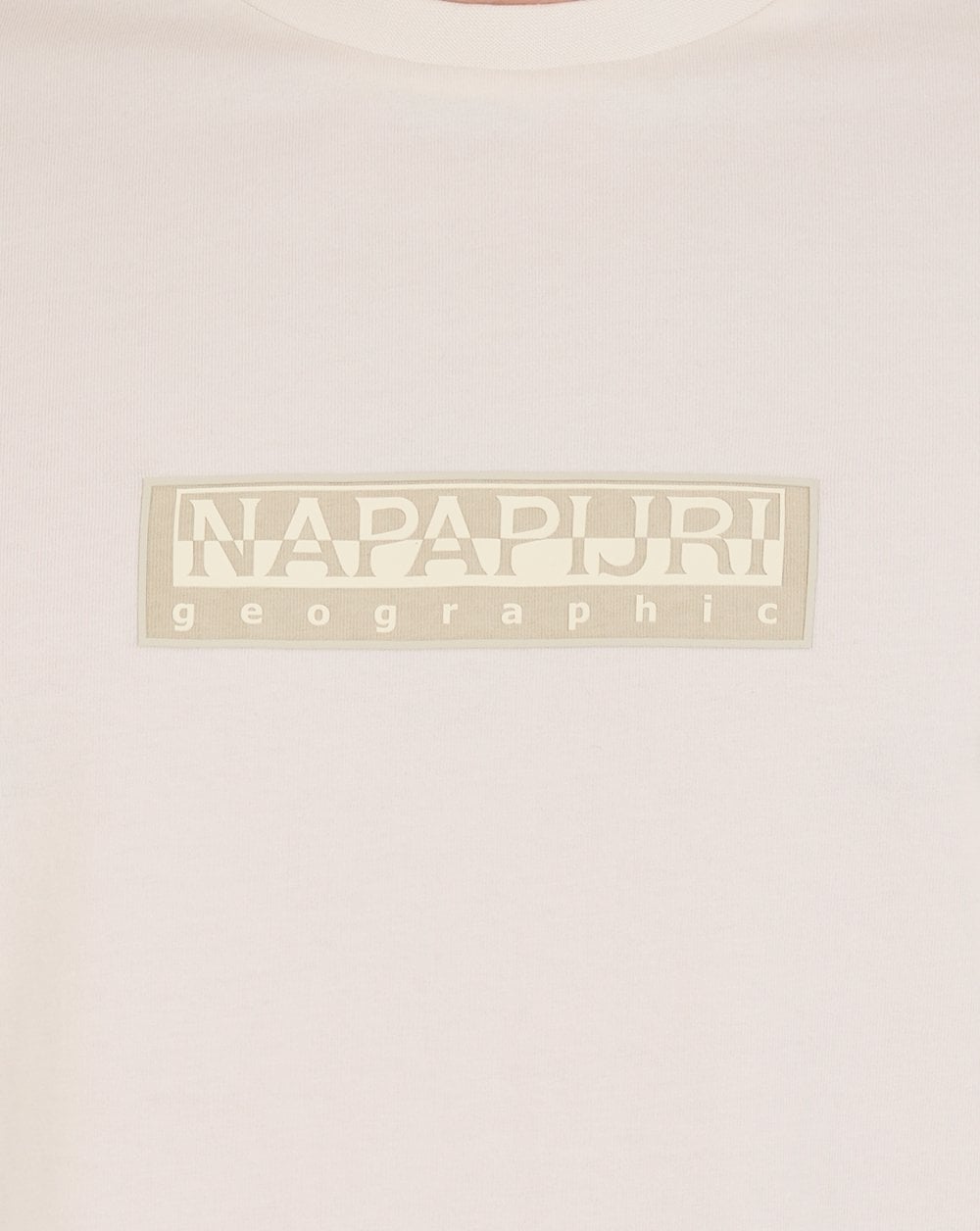 Napapijri Small Box Logo Tee White Whisper
